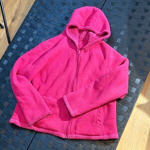 Cozy Pink faded glory  Kids fleece Hoodie size XL